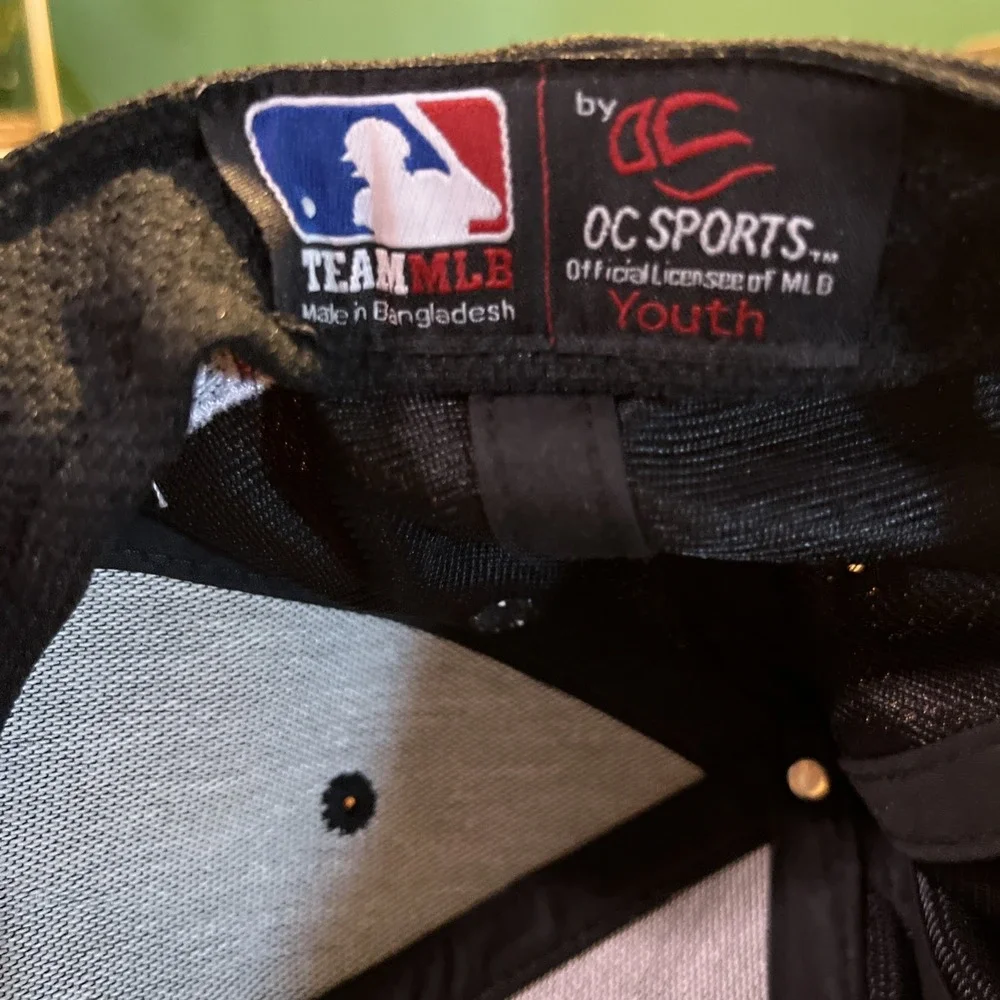 Team MLB Colorado Rockies Youth Baseball Hat Black Purple OC Sports Adjustable